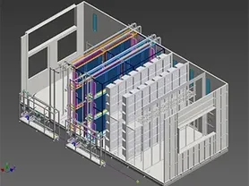 3D-модель системы кондиционирования с рециркуляцией воздуха