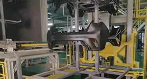 Линия окраски пластиковых деталей