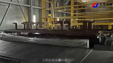 Перемещение деталей шасси между ваннами электроокрашивания